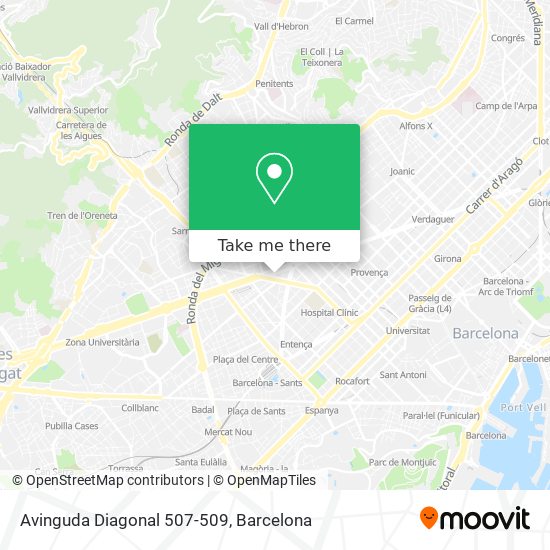 Avinguda Diagonal 507-509 map