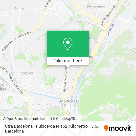 Ctra Barcelona - Puigcerdá N-152, Kilómetro 13.5 map