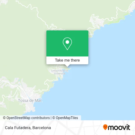 Cala Futadera map