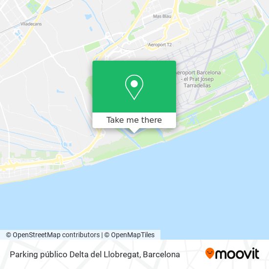 Parking público Delta del Llobregat map