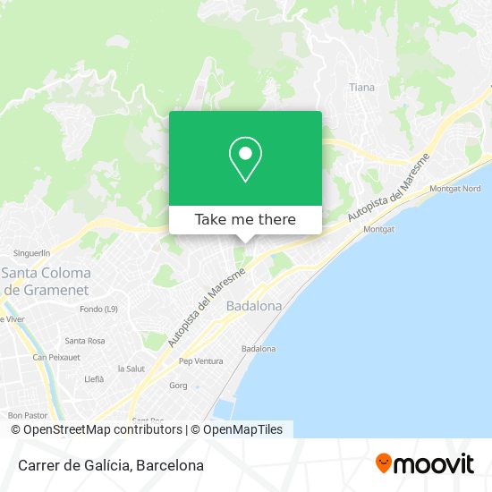 Carrer de Galícia map