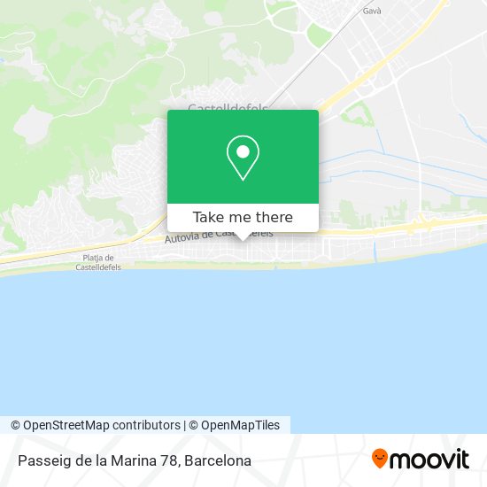 mapa Passeig de la Marina 78