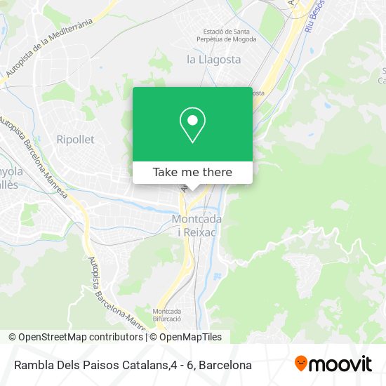 Rambla Dels Paisos Catalans,4 - 6 map