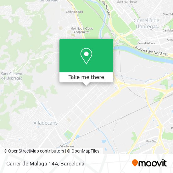 Carrer de Màlaga 14A map