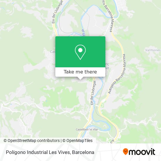 Polígono Industrial Les Vives map