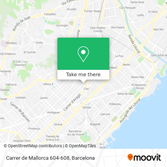 Carrer de Mallorca 604-608 map