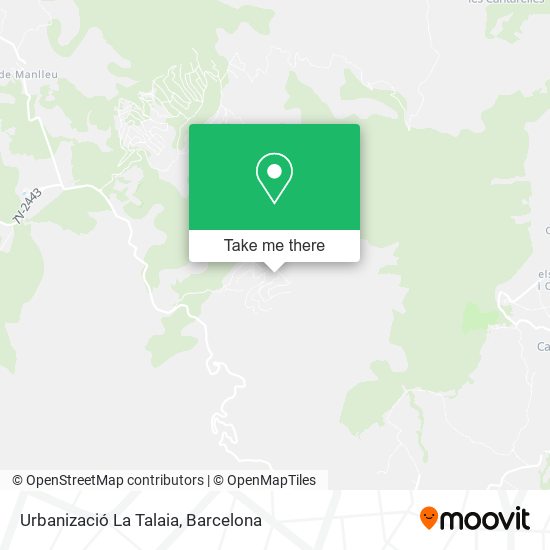 Urbanizació La Talaia map