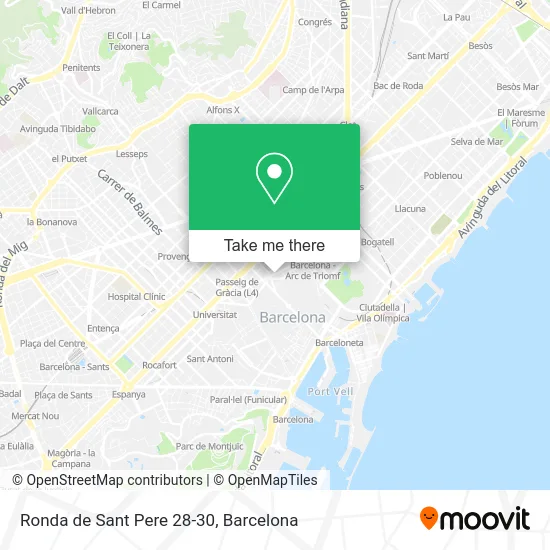 Ronda de Sant Pere 28-30 map