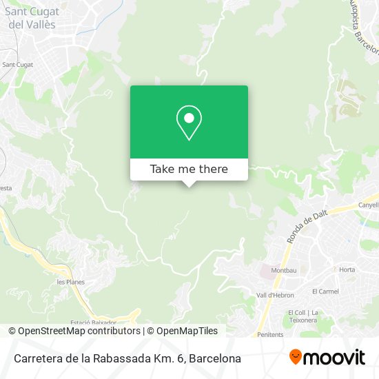 Carretera de la Rabassada Km. 6 map