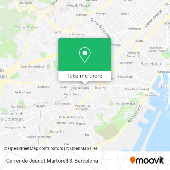 Carrer de Joanot Martorell 3 map