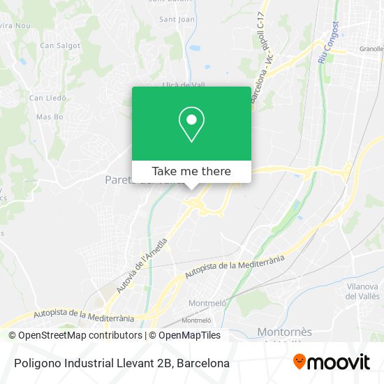 mapa Poligono Industrial Llevant 2B