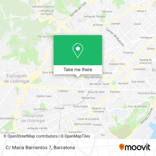 C/ Maria Barrientos 7 map