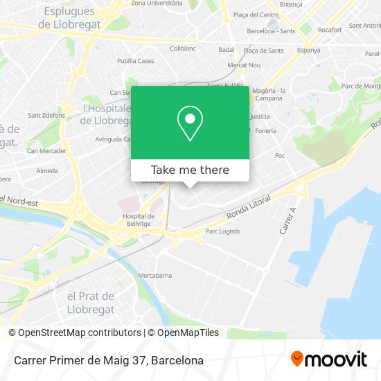 Carrer Primer de Maig 37 map
