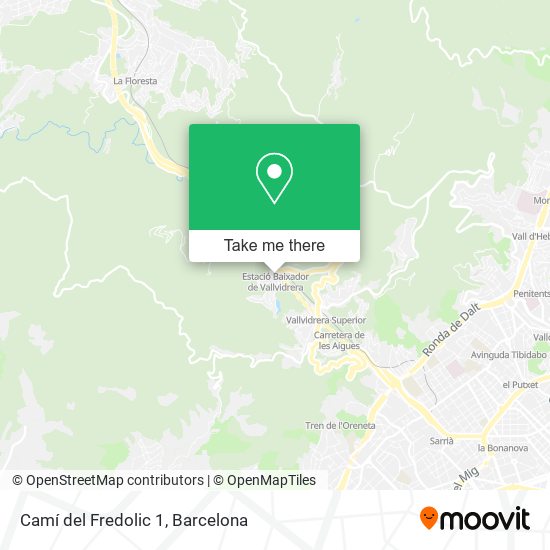 Camí del Fredolic 1 map