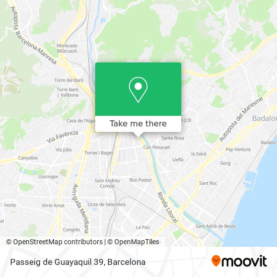 Passeig de Guayaquil 39 map