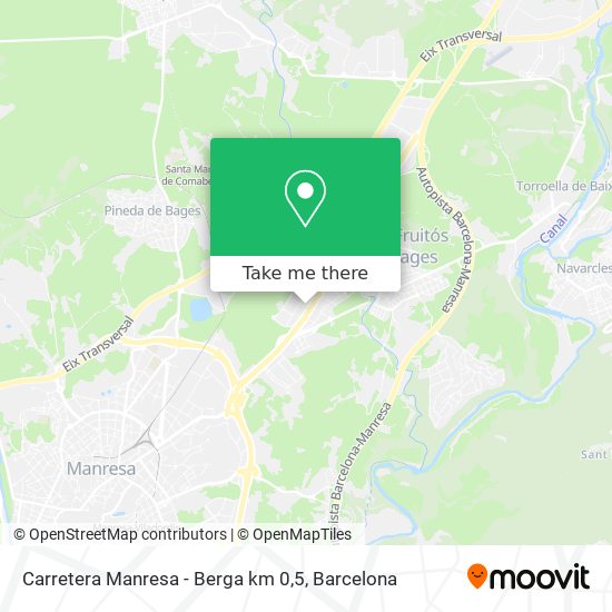 Carretera Manresa - Berga km 0,5 map
