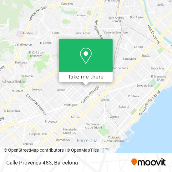 Calle Provença 483 map