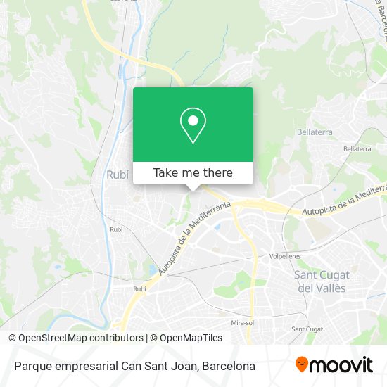 Parque empresarial Can Sant Joan map