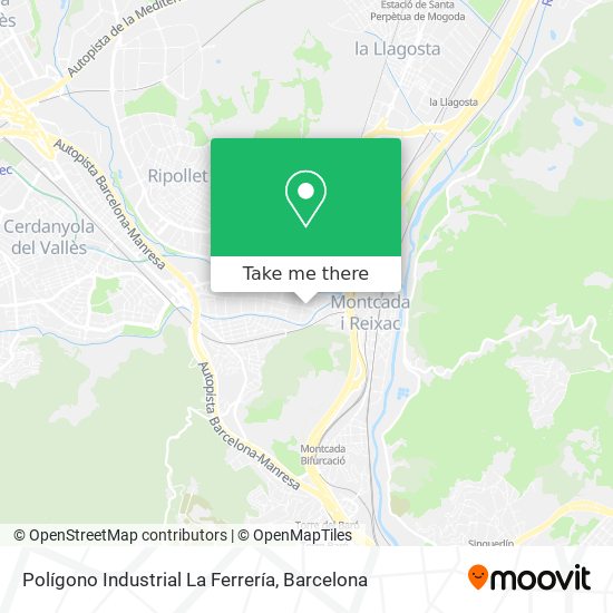 Polígono Industrial La Ferrería map