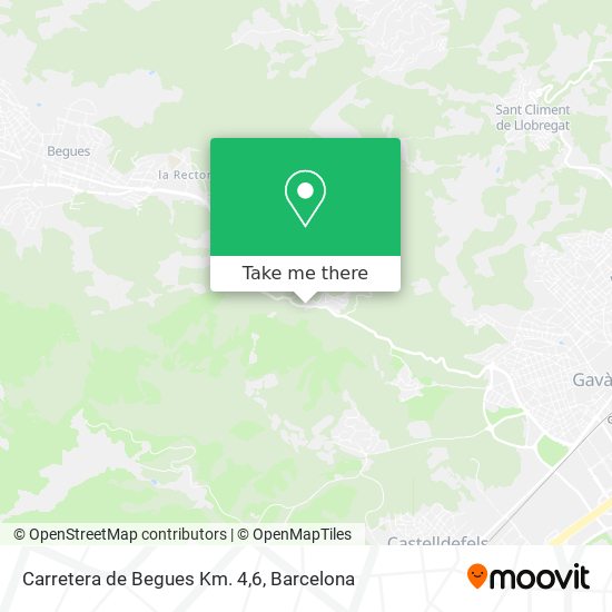 Carretera de Begues Km. 4,6 map