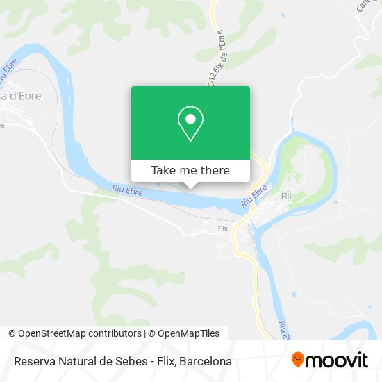 Reserva Natural de Sebes - Flix map