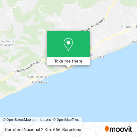 Carretere Nacional 2 Km. 666 map