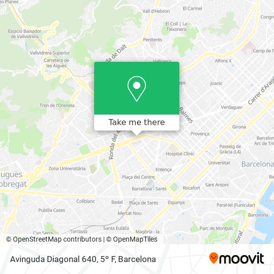 Avinguda Diagonal 640, 5º F map