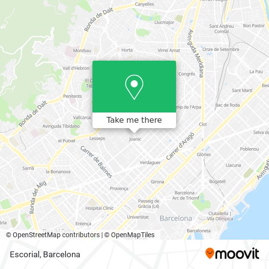 mapa Escorial