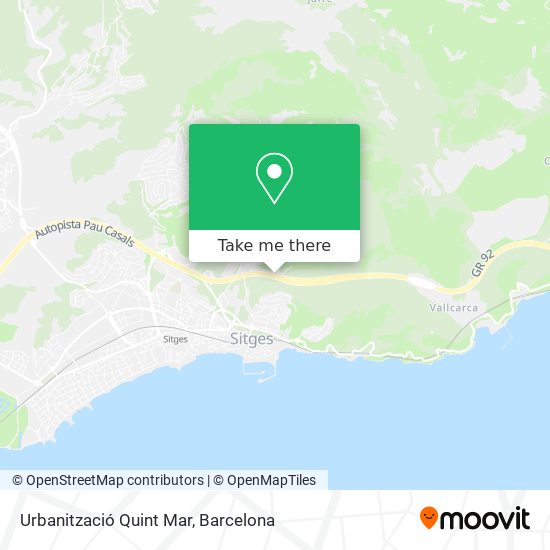 Urbanització Quint Mar map