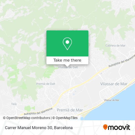 Carrer Manuel Moreno 30 map