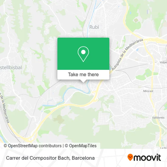 Carrer del Compositor Bach map