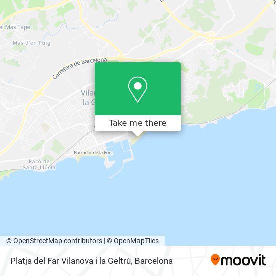 Platja del Far  Vilanova i la Geltrú map