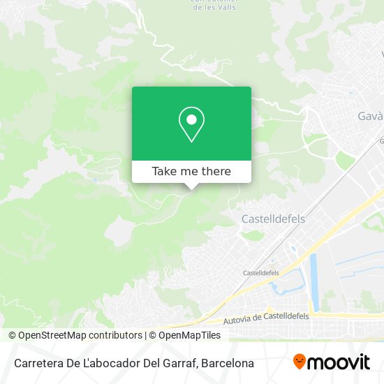 Carretera De L'abocador Del Garraf map