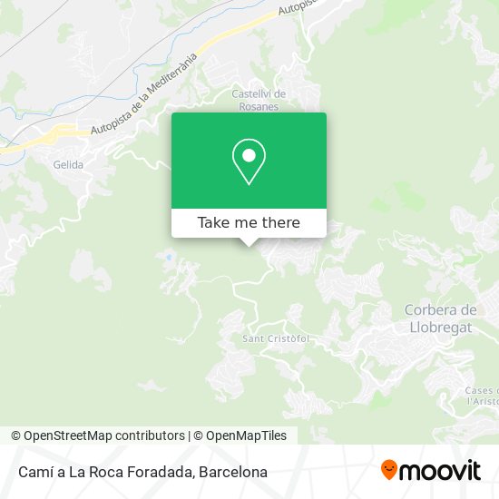 Camí a La Roca Foradada map