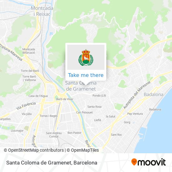 Santa Coloma de Gramenet map