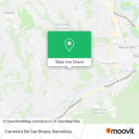 Carretera De Can Brians map