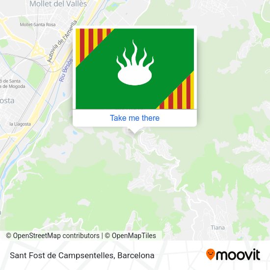 Sant Fost de Campsentelles map
