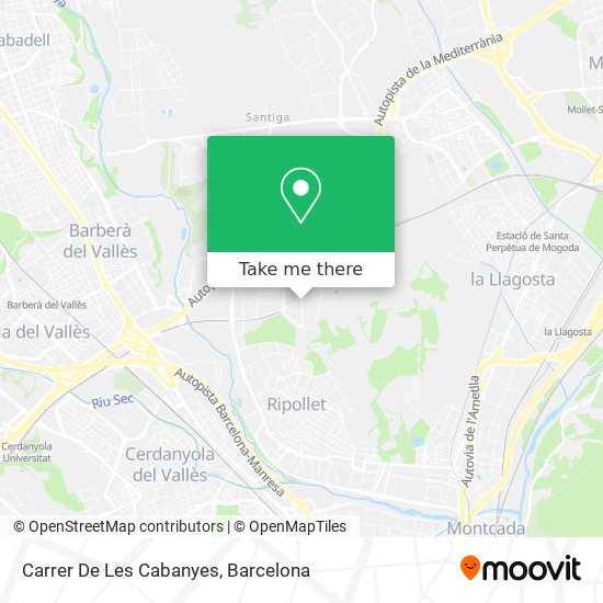 Carrer De Les Cabanyes map