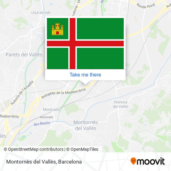 Montornès del Vallès map