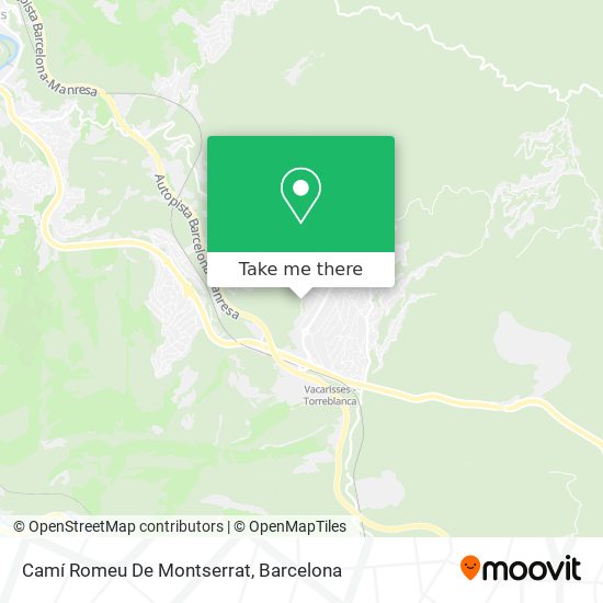 Camí Romeu De Montserrat map