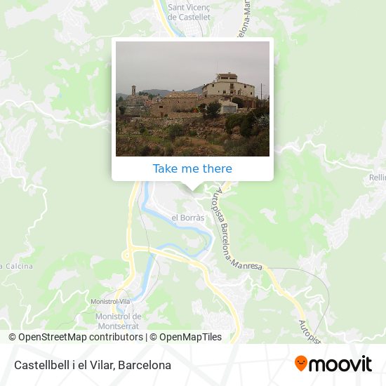 mapa Castellbell i el Vilar