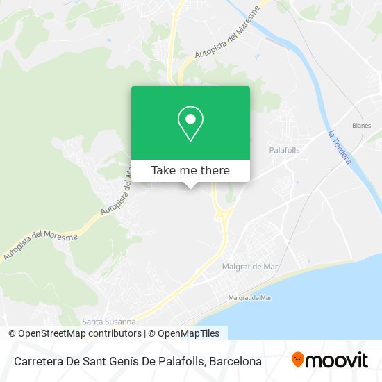 Carretera De Sant Genís De Palafolls map