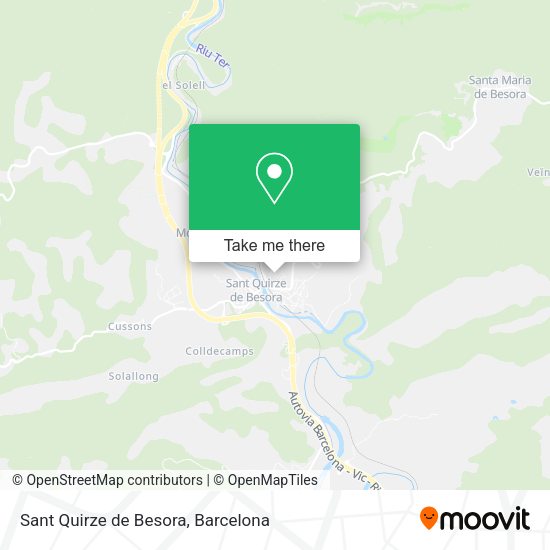 mapa Sant Quirze de Besora