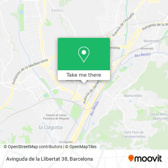 Avinguda de la Llibertat 38 map