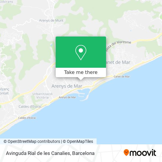 Avinguda Rial de les Canalies map