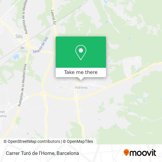 Carrer Turó de l'Home map