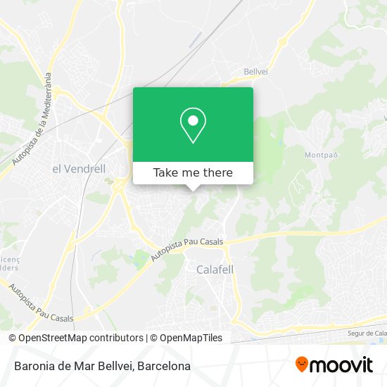 Baronia de Mar Bellvei map