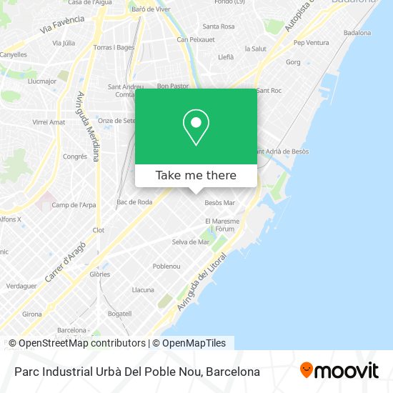 Parc Industrial Urbà Del Poble Nou map