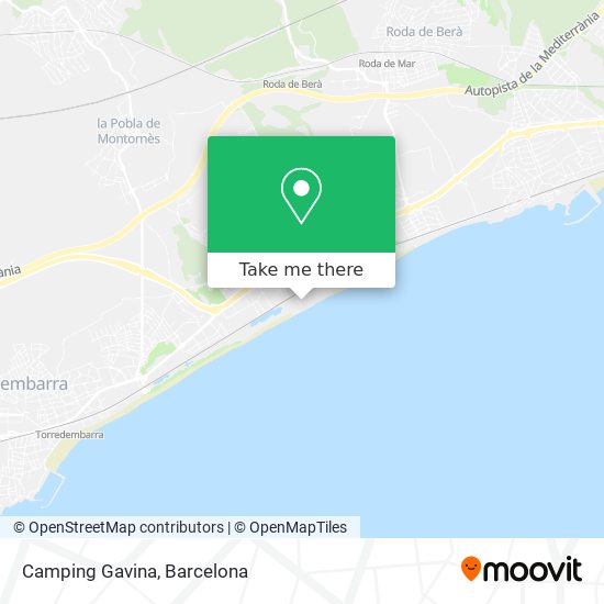 Camping Gavina map