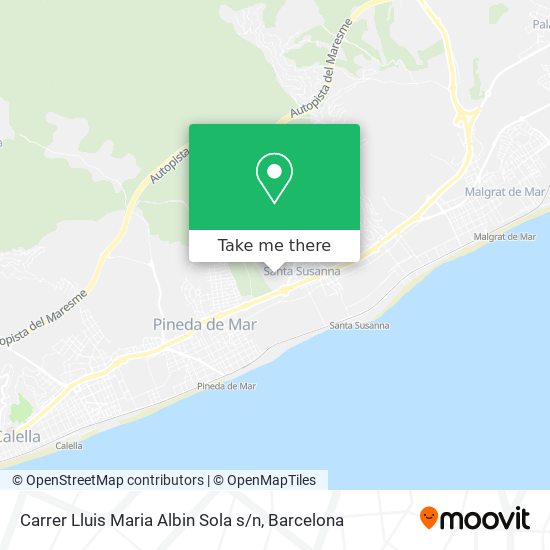 Carrer Lluis Maria Albin Sola s / n map